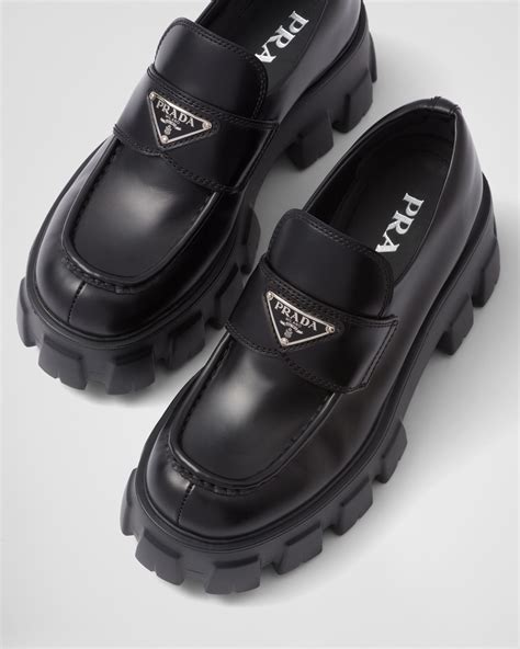 prada loaffers|prada monolith loafers women's.